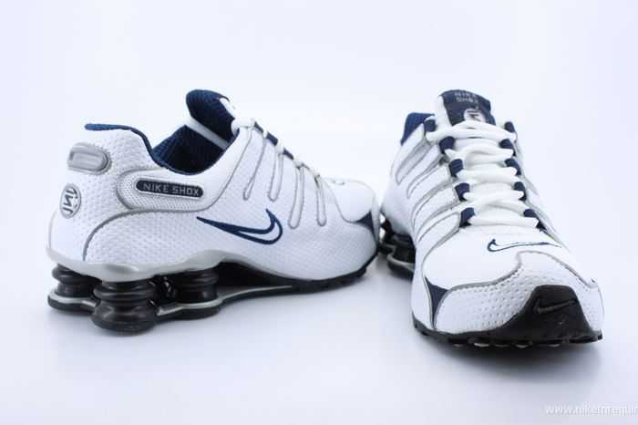 blanc et bleu marine Nike Shox NZ (1)